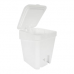 LIXEIRA SLIM C/ PEDAL 8L BRANCO SOLIDO DE PLASTICO