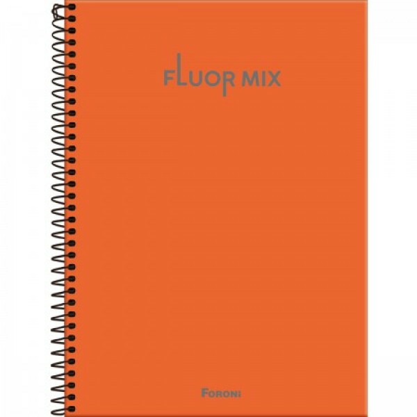 CADERNO 1 MATERIA FLUOR MIX 80FLS FORONI