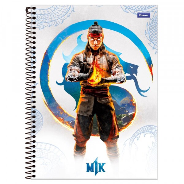 CADERNO UNIV.CD.80F.1M. MORTAL KOMBAT FSC