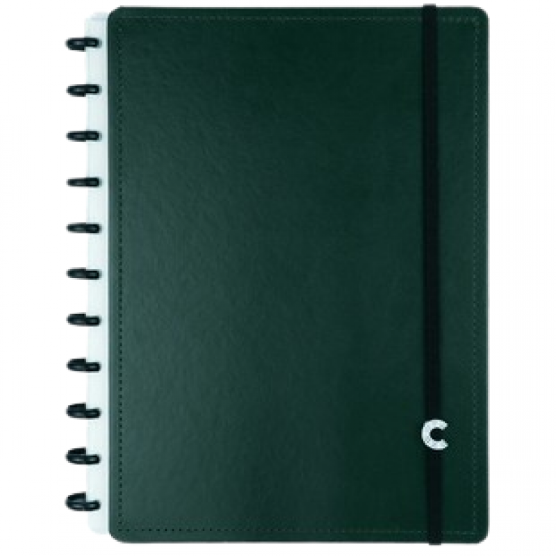 CADERNO DARK GREEN - GRANDE