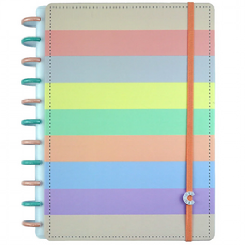 CADERNO ARCO-IRIS PASTEL - G+ LINHAS BRANCAS SPECIAL EDITION