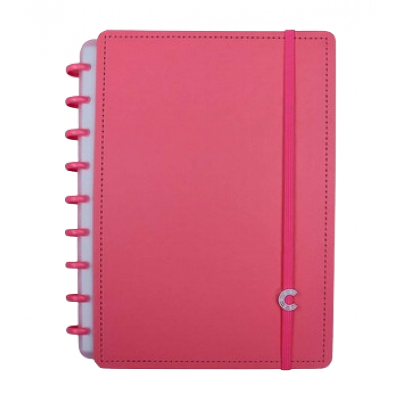 CADERNO ROSE PASTEL - MEDIO