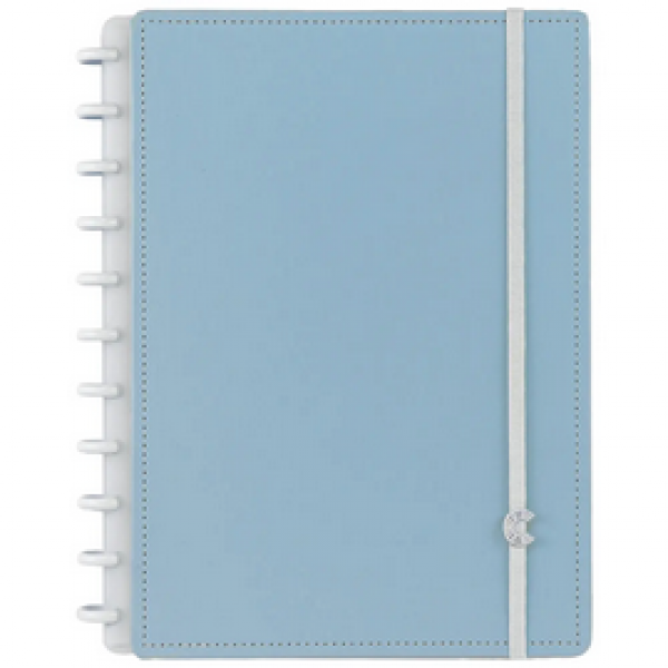 CADERNO AZUL PASTEL - GRANDE