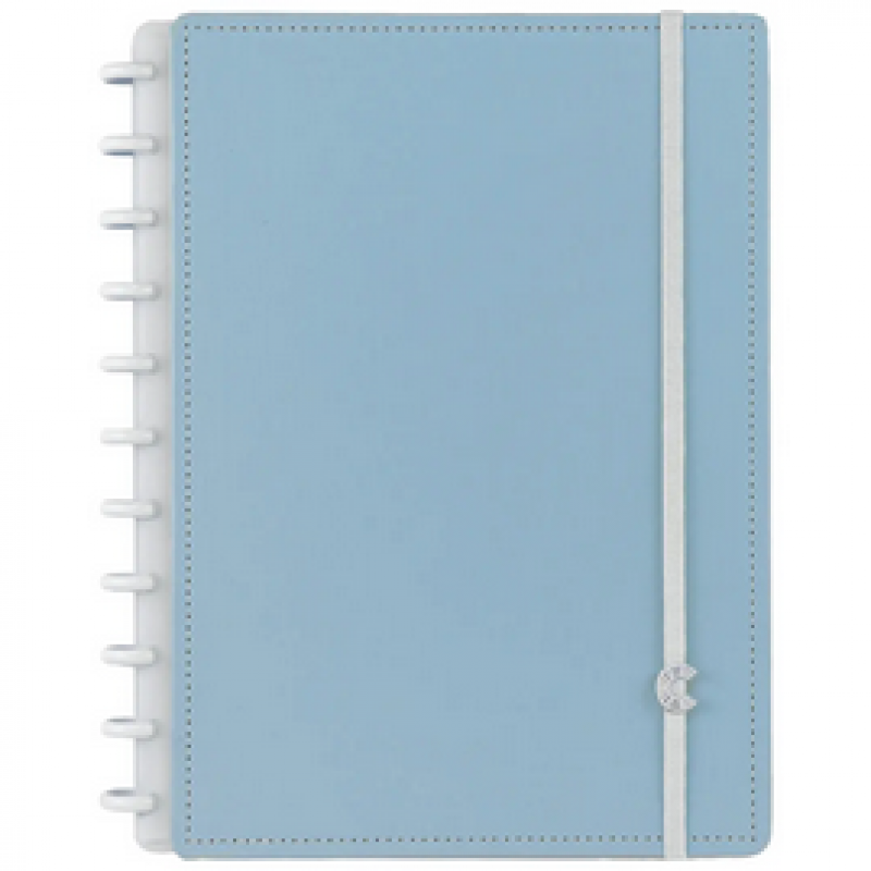 CADERNO AZUL PASTEL - GRANDE