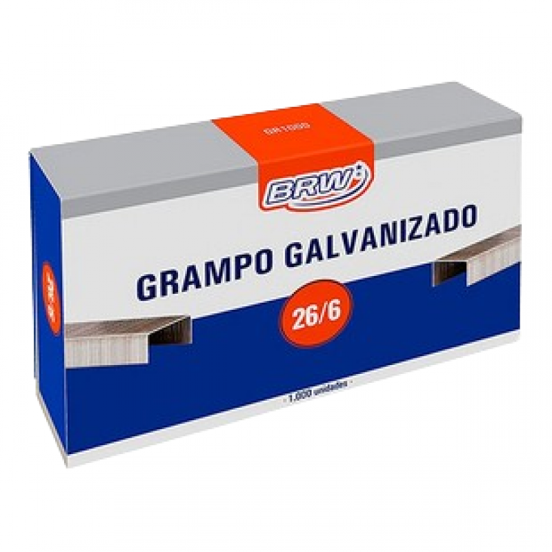 GRAMPO GALVANIZADO 26/6 5000UN