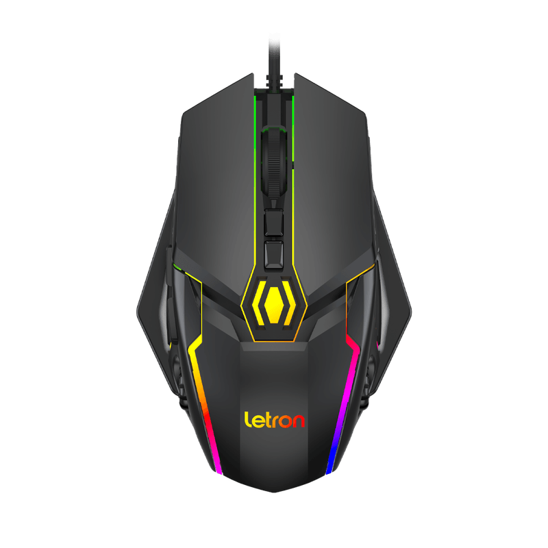 MOUSE GAMER RGB 7 BOTOES 7200 DPI BLACK IRON 1622 R8