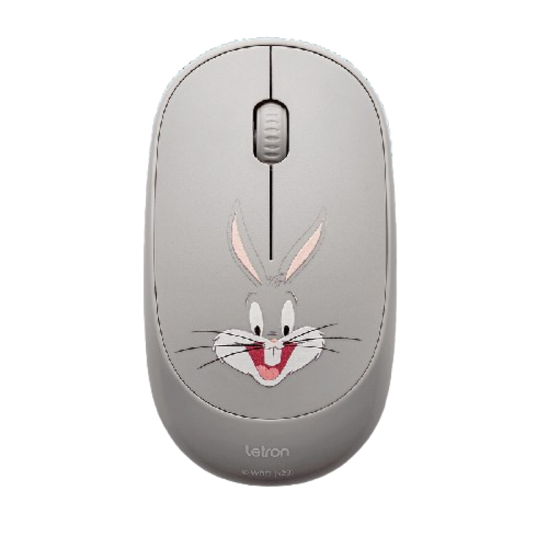 MOUSE SEM FIO LOONEY TUNES PERNALONGA 3 BOTOES 1000DPI 1709 LETRON