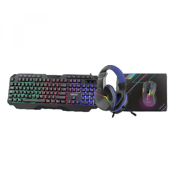 COMBO NEED GAMER HEADSET MOUSE E TECLADO LED ESTEREO DRIVER 40MM LETRON