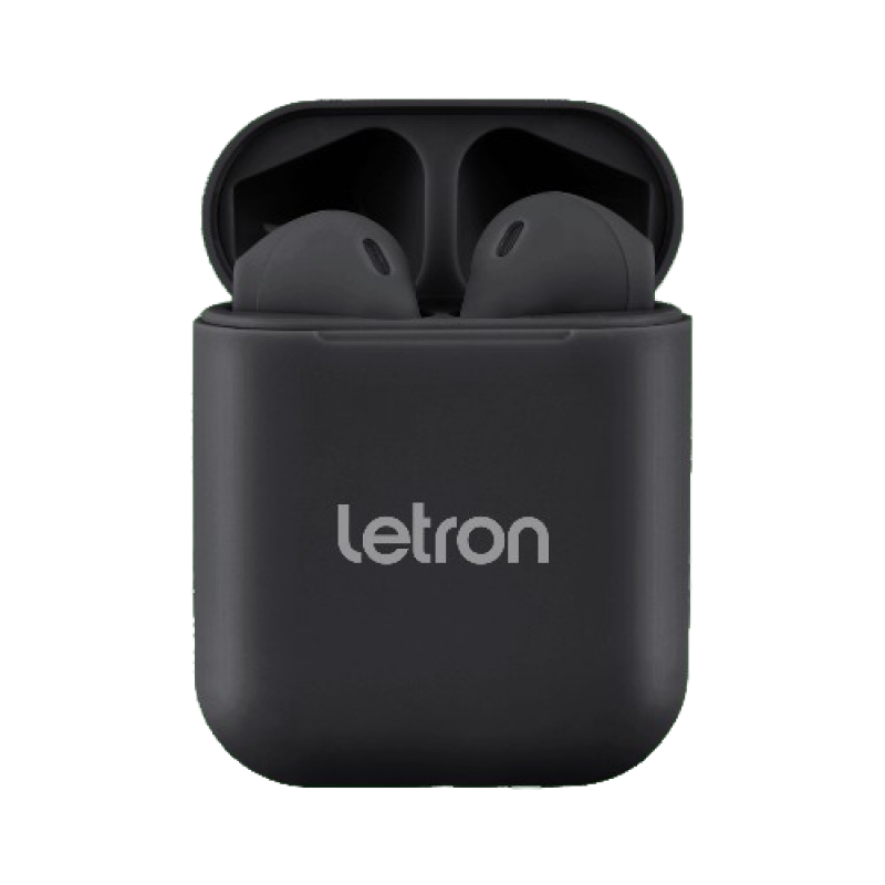 FONE SEM FIO BOX PRETO ESTEREO EARBUDS CASE CARREGADOR BLUETOOTH LETRON