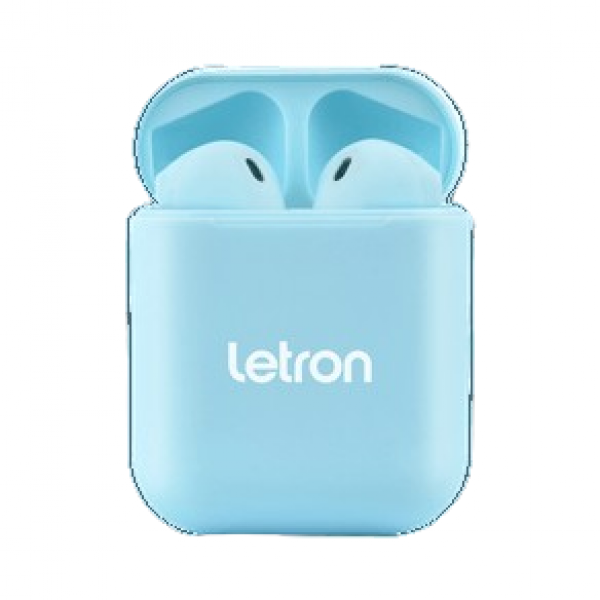 FONE SEM FIO BOX AZUL ESTEREO EARBUDS CASE CARREGADOR BLUETOOTH LETRON