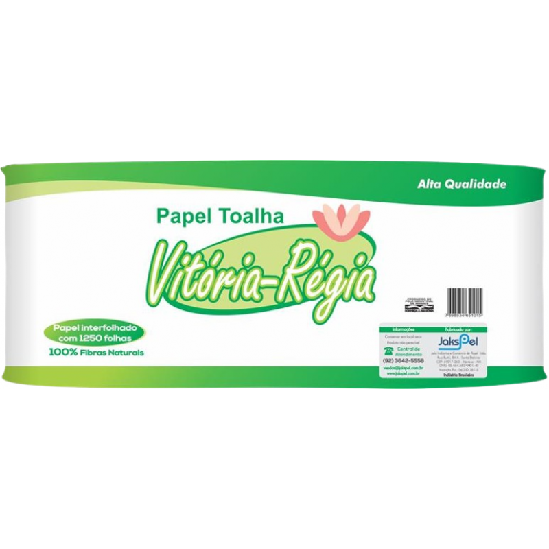 PAPEL TOALHA INTERFOLHADO VIT REGIA 1250FLS BR