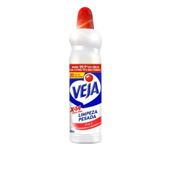 VEJA X-14 LIMPEZA PESADA CLORO ATIVO 1L