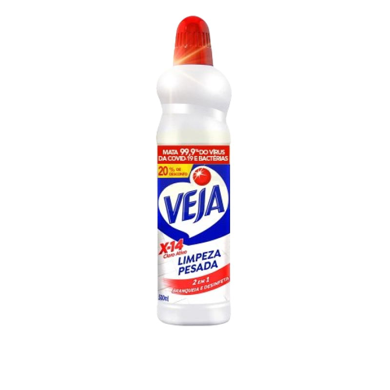 VEJA X-14 LIMPEZA PESADA CLORO ATIVO 1L