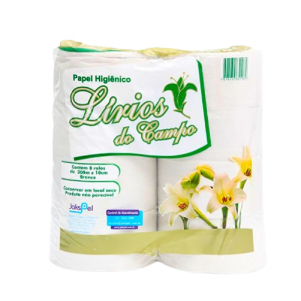 PAPEL HIGIENICO ROLAO F.S LIRIOS DO CAMPO 8X300