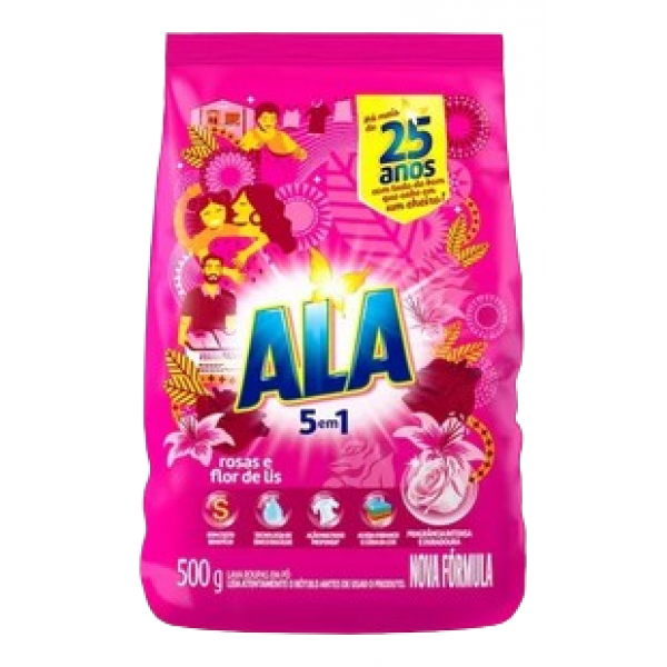 SABAO EM PO ALA ROSAS E FLOR DE LIS 500G