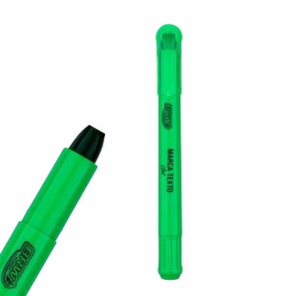 MARCA TEXTO FLUORESCENTE VERDE EM GEL