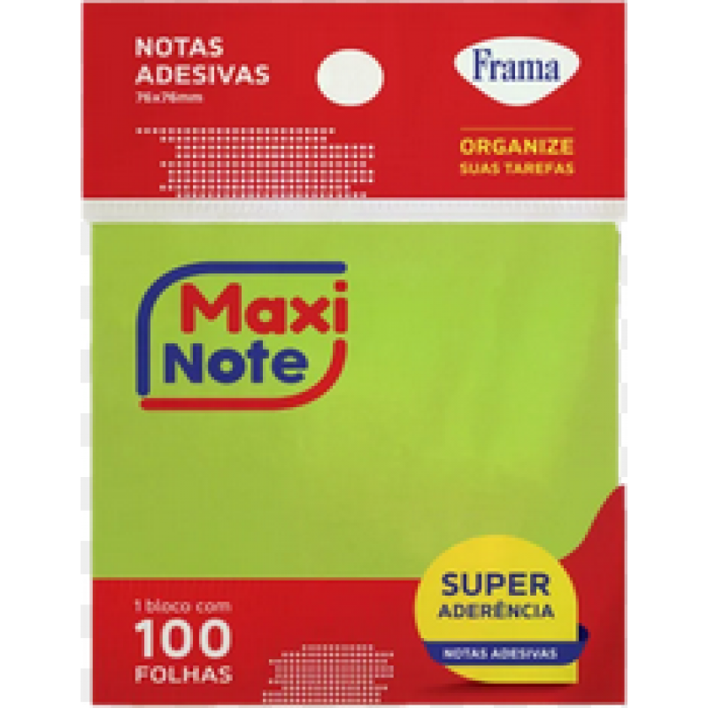 MAXI NOTE 76MMX102MM NEON VD  C/100 FLS