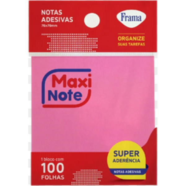 MAXI NOTE 76MMX102MM NEON RS C/100 FLS